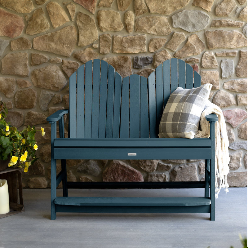 Banc d'extérieur 4 pi Cadha, Bleu Nantucket