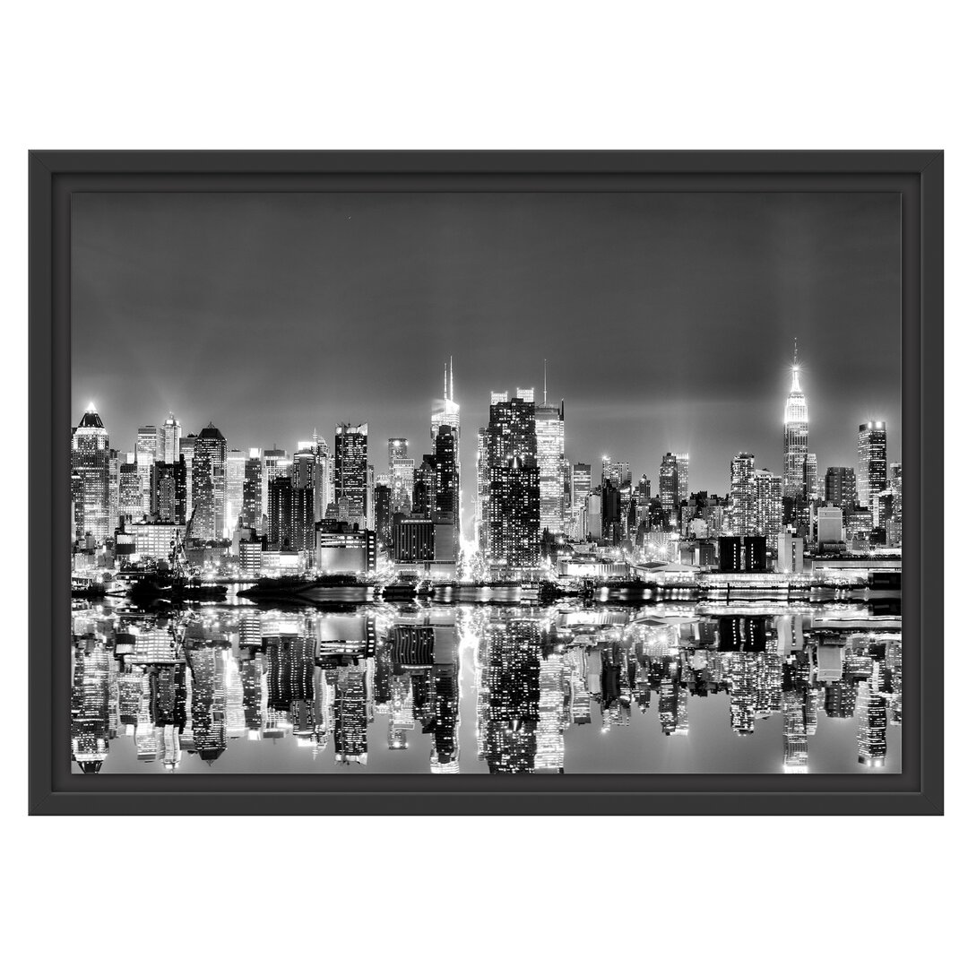 Gerahmtes Wandbild Manhattan Skyline