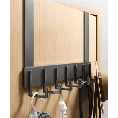 Aluminum Alloy Over-The-Door Hook Rack