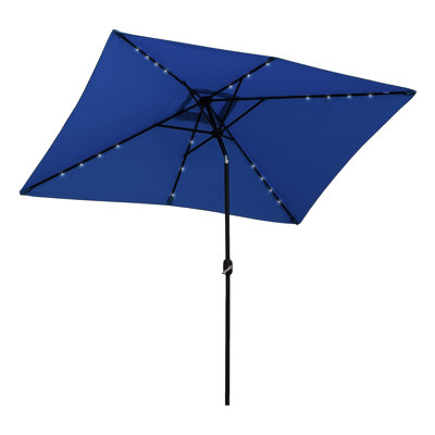 Parasol de marché inclinable avec manivelle 116,1 po Shaneaka