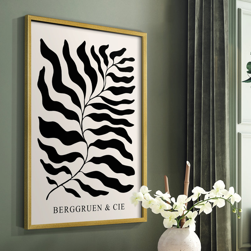 Matisse LII, reproduction encadrée - bois massif, H 14 po x l 11 po