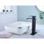 Robinet de lavabo de salle de bain à poignée simple avec bonde escamotable Waterfall
