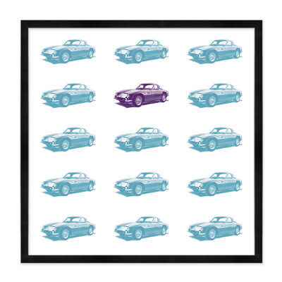 Sports Car Repeat Print