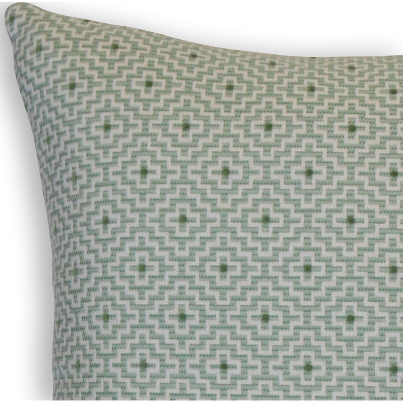 Coussin décoratif à motif géométrique BEAUNE, Hauteur (18 po) x largeur (18 po), Jungle