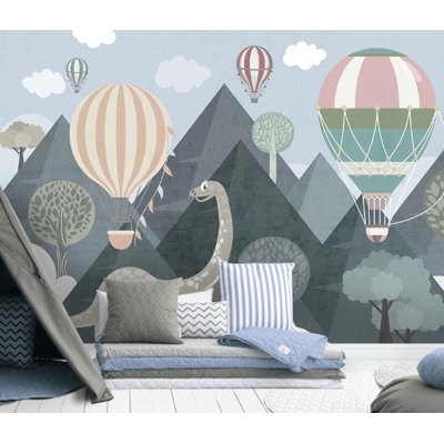 Papier peint amovible bébé bébé dinosaure à air chaud