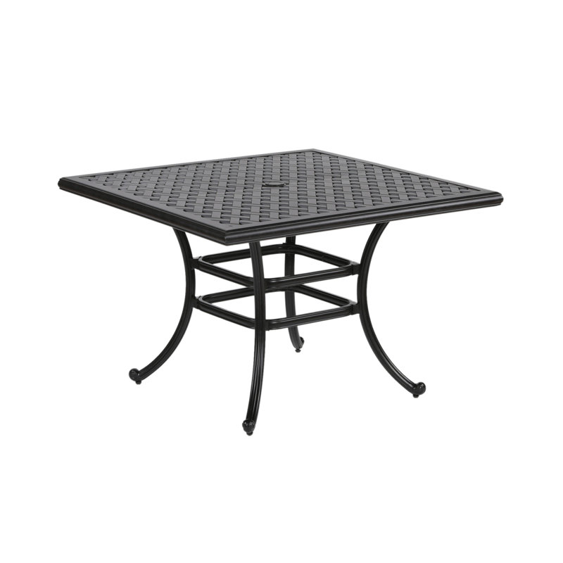 Square Dining Table, Dark Lava Bronze