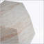 Table d'appoint extérieure / intérieure en béton léger, table d'appoint hexagonale ronde en travertin pour un décor polyvalent