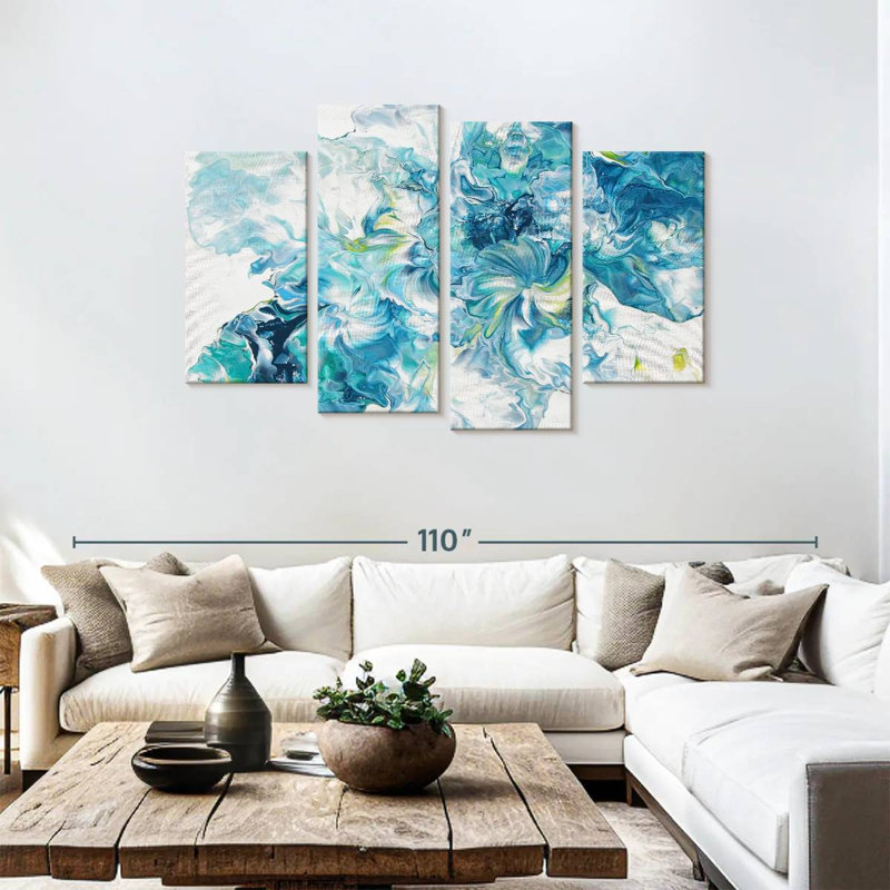 Avery abstrait versant VI, H 48 po x l 75 po
