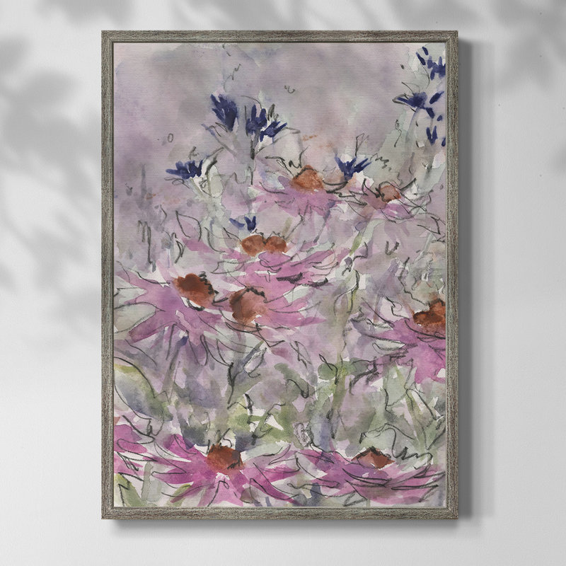 " Inner Hall II ", No Mat, Distressed Silver Framed Canvas
