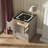 Kendrianna Nightstand with Safe Box and LED Lights and Wireless Charge-695430170