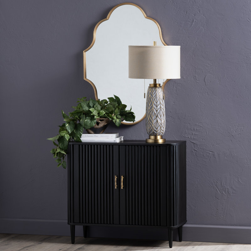 Black 2-Door Cabinet