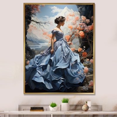 Yelonda " Blue French Dress Elegance "