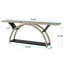 Table d'appoint à 2 niveaux, table de vestibule, table console