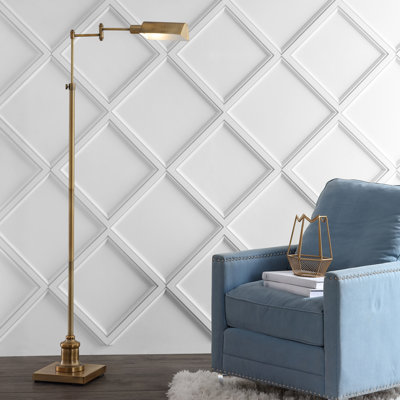 Briggs 165cm Extendable Brass Floor Lamp