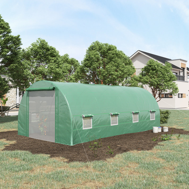 19' W x 10' D Greenhouse, Green