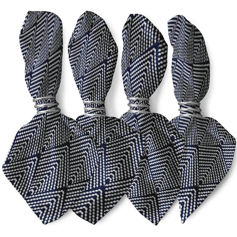 Ensemble de serviettes 4 pièces Jhayden, Bleu