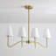 Lustre 4 lumières à abat-jour moderne en tissu 32,3 po Lumora-2138849227