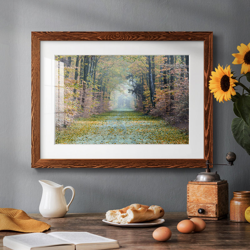 «Enchanted Path», reproduction encadrée rustique avec tableau mat, Érable, H 28 po x l 42 po x P 1,5 po