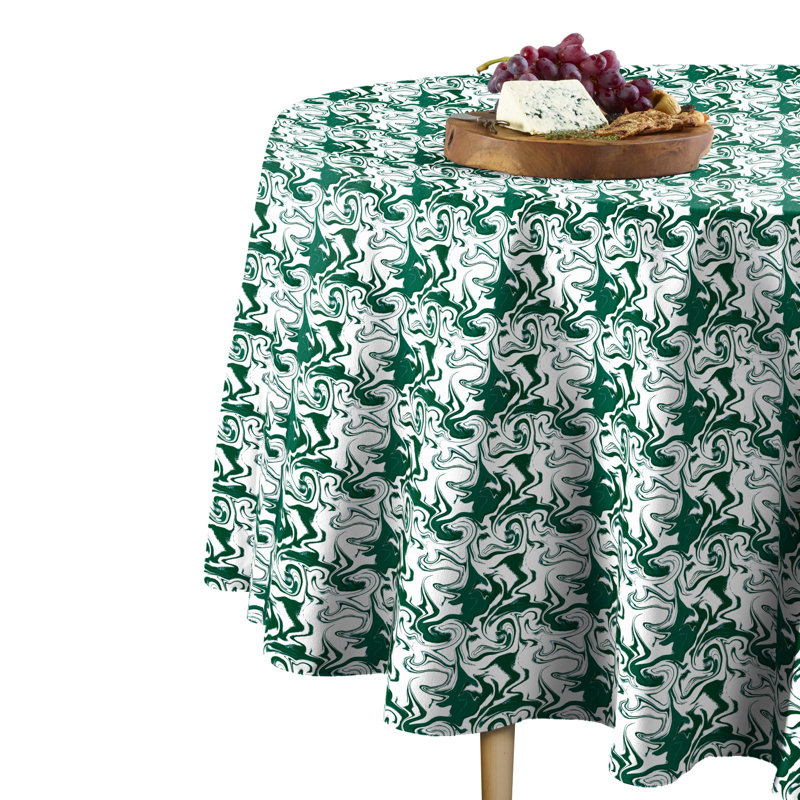 Port Chester Geometric Round Tablecloth, 60" x 60"