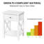Table de bout en X