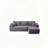 Cloud Sectional Sofa L Shape Chaise Side Pockets Modular Deep Seating No Assembly
