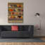 «Multicolored Tapisserie 1» par Chariklia Zarris, art mural sur toile-488418115