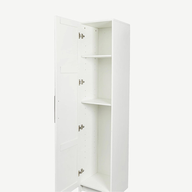 Stackable Wall Mounted Storage Cabinet, White