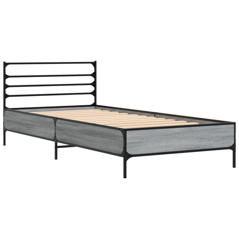 Achillefs Bed, Small Single (2'6), Grey Sonoma