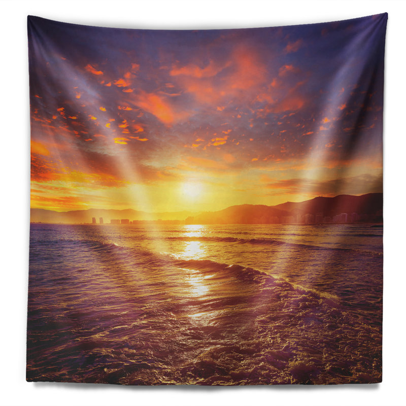 Tapisserie de plage «Beach Los Olivos» Beach Cullera, H 50 po x l 60 po