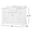 Ensemble de meuble-lavabo simple 48 po Pardue-115577323