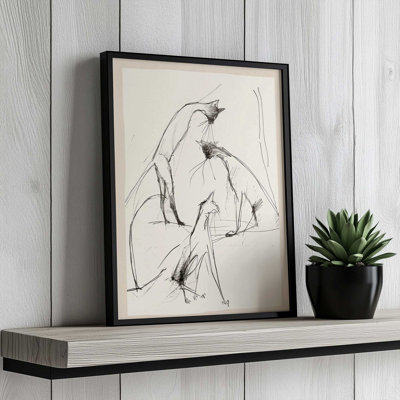 Croquis de chat moderne par Nadja Print