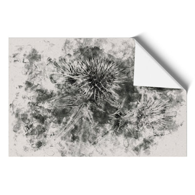 Thistle Flower Watercolour - Frameless Print