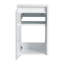 Meuble-lavabo 36 po avec lavabo en résine, 2 portes à fermeture douce et 1 armoire latérale, conception à fixation flottante, contreplaqué