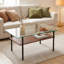 Modern glass coffee table-130837465