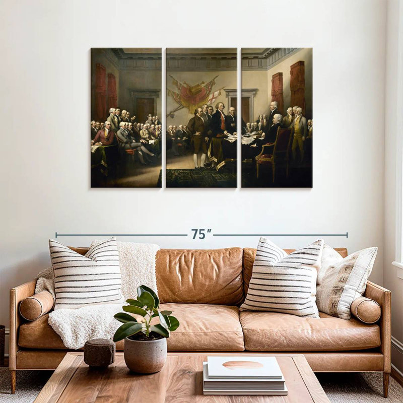 Lelar Declaration Of Independence, 36" H x 57" W
