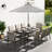 Willesden Rectangular Aluminum Dining Set with Cushions-586037051-586037050