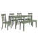 Alexa-Mae 6 - Person Solid Wood Top Four Leg Dining Set