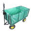 Le chariot à fleurs est plus facile à transporter (bois + sac en tissu)