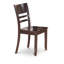 Ensemble de table de salle à manger 7 pièces composé d'une table de salle à manger rectangulaire avec rallonge papillon et 6 chaises de salle à manger, cappuccino-127273674-20548996-131121763