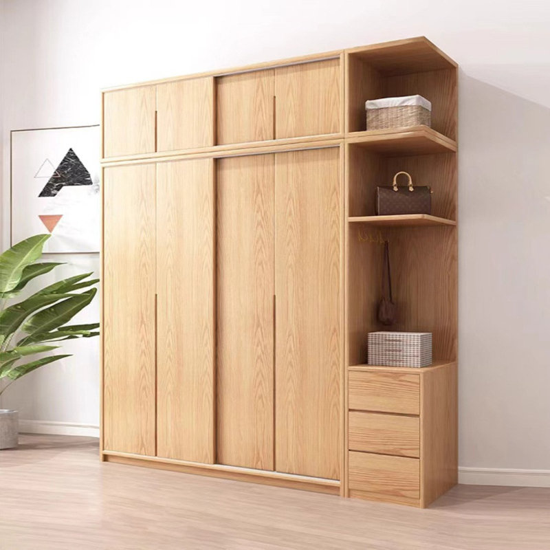 Garde-robe classique simple, H 98,43 po x l 94,49 po x P 23,62 po