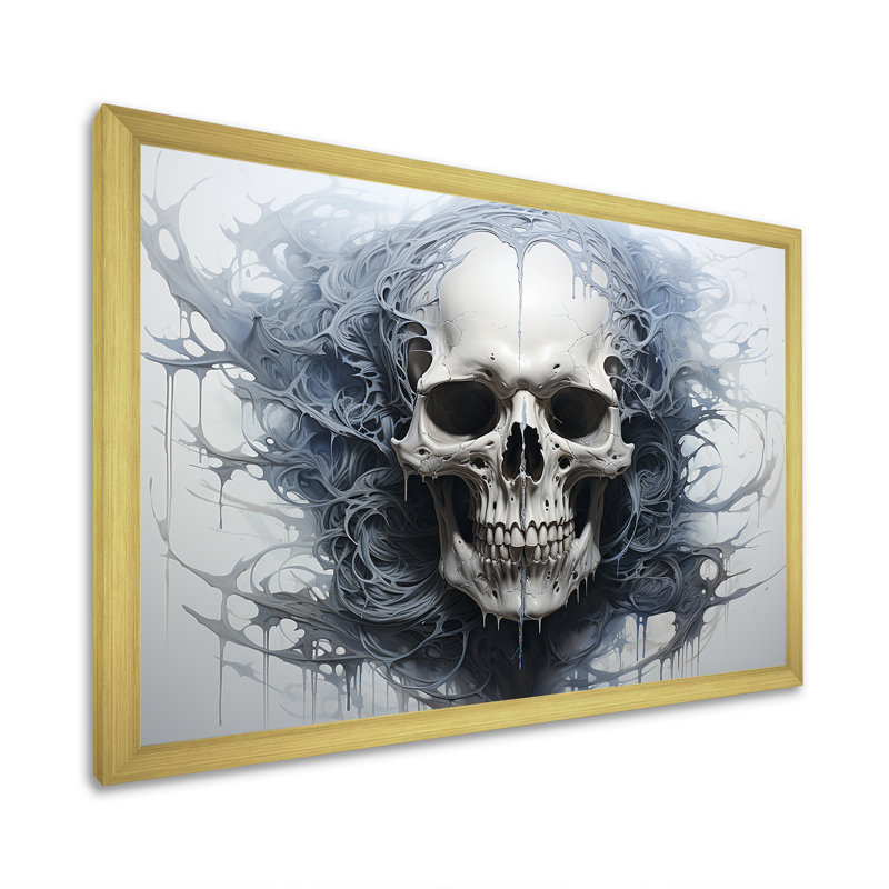 «Skeletal Elegance III», reproduction sur toile, H 16 po x l 32 po x P 1 po, Cadre doré simple