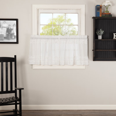 Kennesaw Cotton Ruffled Cafe Curtain