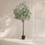 Arbre en eucalyptus de 6 pi de hauteur avec matériau PE sécuritaire et branches réglables en acier inoxydable pour une utilisation intérieure / extérieure