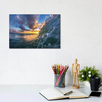 Foam Wall Sunrise by Sean Davey - Gallery-Wrapped Canvas Giclée on Canvas