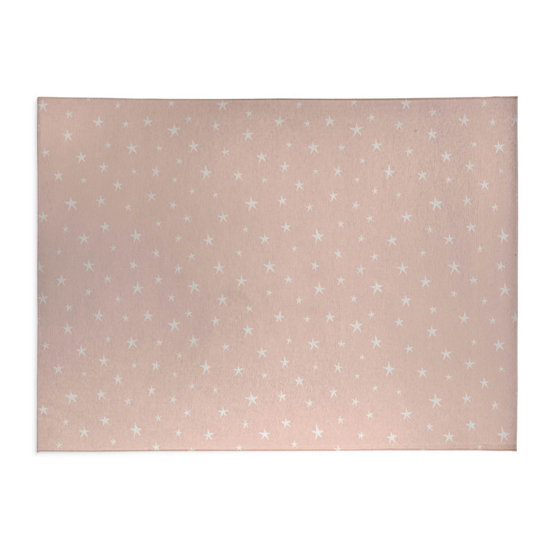 Tapis de bureau Starry Night, L 5 pi x L 3 pi, Rose