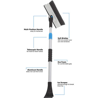 Brosse à neige télescopique pour voiture