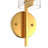Armed Wall Sconces Light with Cylinder Glass Shade Wallchiere