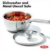 OXO Mira 1.5Qt Tri-Ply Stainless Steel Chef's Pan with Lid
