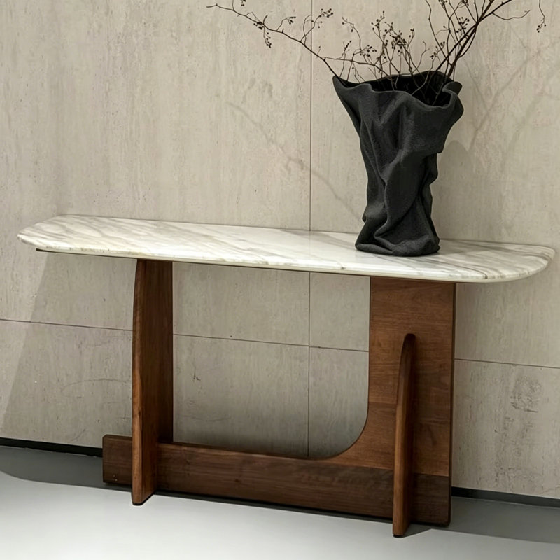 Console d'entrée Mid-Century, 33.5" H x 47.2" W x 13.8" D