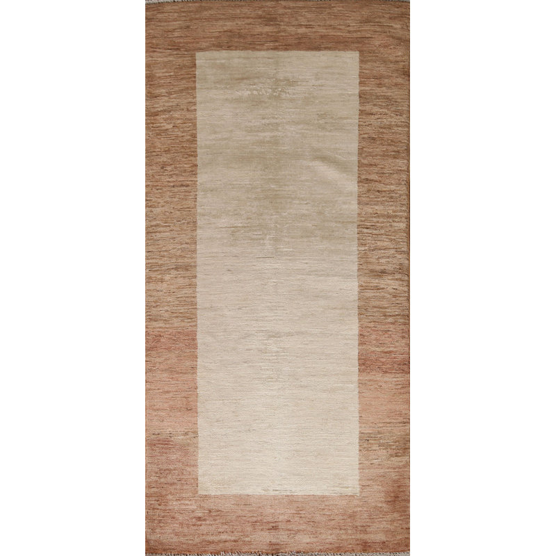 Tapis contemporain contemporain Gabbeh Kashkoli fait à la main 3 x 6